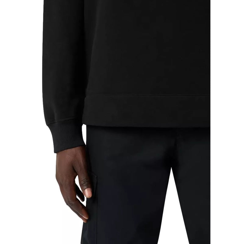 STONE ISLAND Stone Island Sweatshirt Met Ronde Hals En Geribde Details Zwart - Match Laren