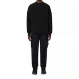 STONE ISLAND Stone Island Sweatshirt Met Ronde Hals En Geribde Details Zwart - Match Laren