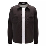 A TRIP IN A BAG A Trip In The Bag Overshirt ''Travel'' Donkerbruin - Match Laren