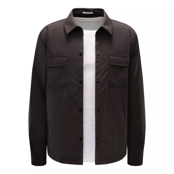 A TRIP IN A BAG A Trip In The Bag Overshirt ''Travel'' Donkerbruin - Match Laren