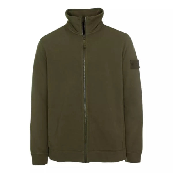 STONE ISLAND Stone Island Vest met Lange Ritssluiting Donkergroen - Match Laren