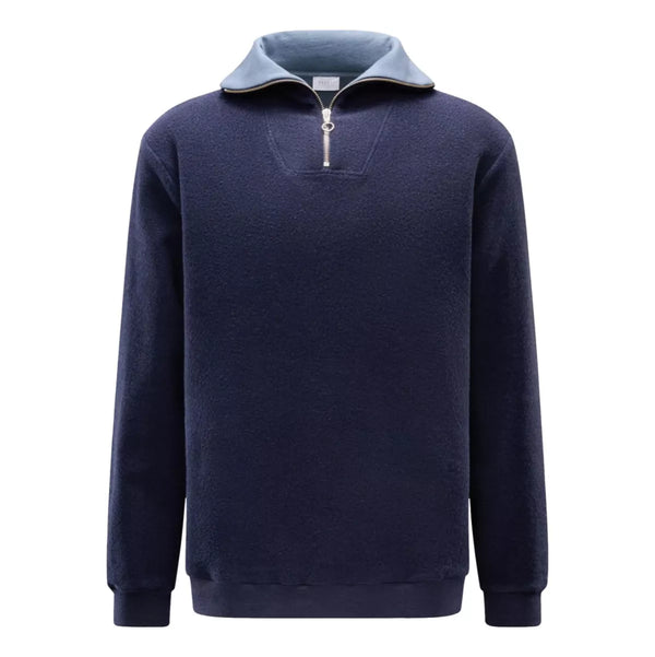 A TRIP IN A BAG A Trip In The Bag Quarter Zip Trui Indigo - Match Laren
