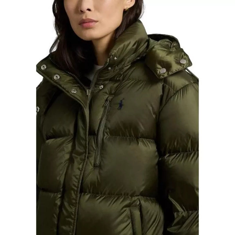 POLO RALPH LAUREN Polo Ralph Lauren Quilted Puffer Olijfkleur - Match Laren