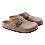 BIRKENSTOCK Birkenstock Boston Klomp Bruin Vetleer - Match Laren