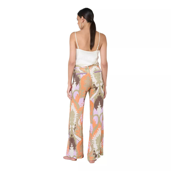BAZAR DE LUXE Bazar Deluxe Printed Linen Pants - Match Laren