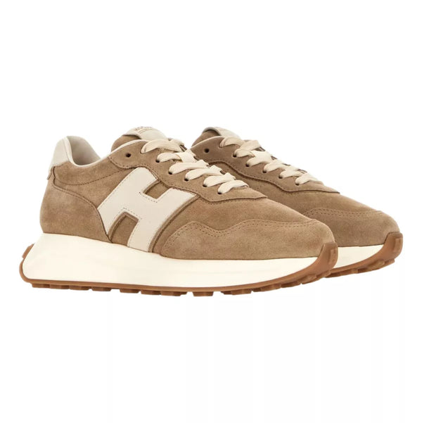 HOGAN Hogan Sneaker Zand Met Wit Logo - Match Laren