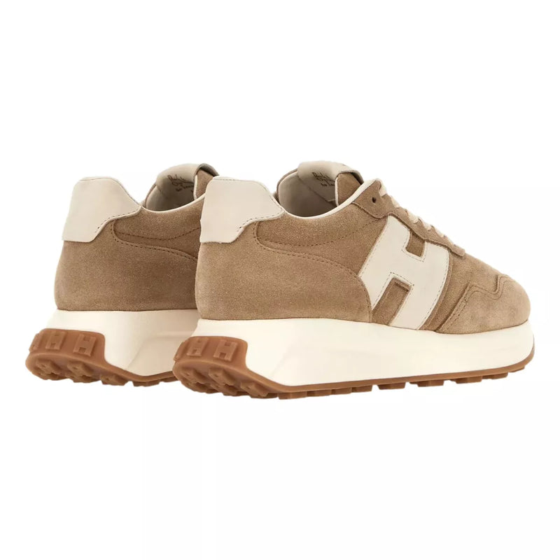 HOGAN Hogan Sneaker Zand Met Wit Logo - Match Laren
