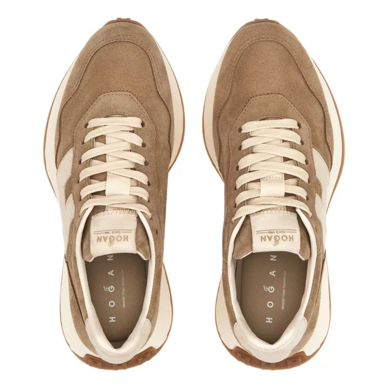 HOGAN Hogan Sneaker Zand Met Wit Logo - Match Laren