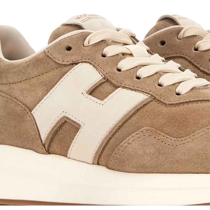 HOGAN Hogan Sneaker Zand Met Wit Logo - Match Laren