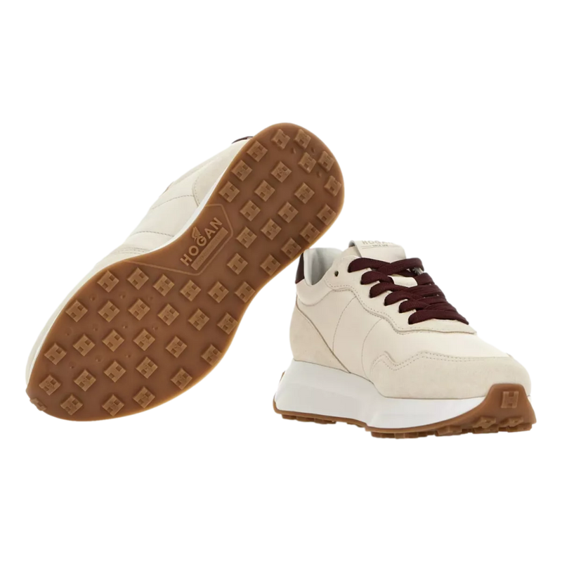 HOGAN Hogan Sneaker H641 Ivory/Burgundy - Match Laren