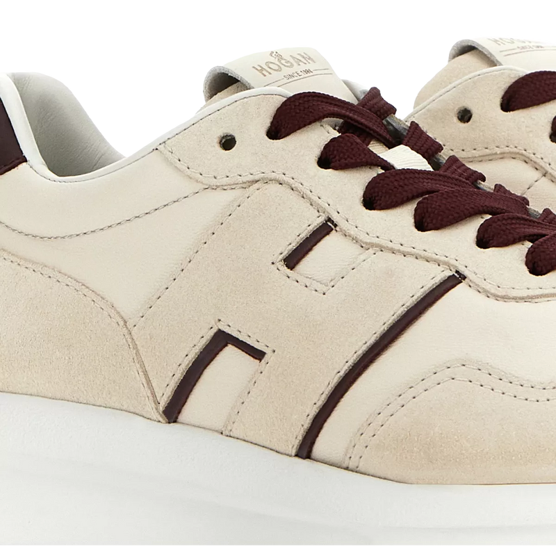 HOGAN Hogan Sneaker H641 Ivory/Burgundy - Match Laren