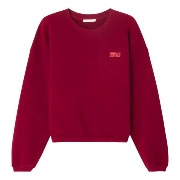 AMERICAN VINTAGE American Vintage Sweater Izubird Bordeaux - Sisera