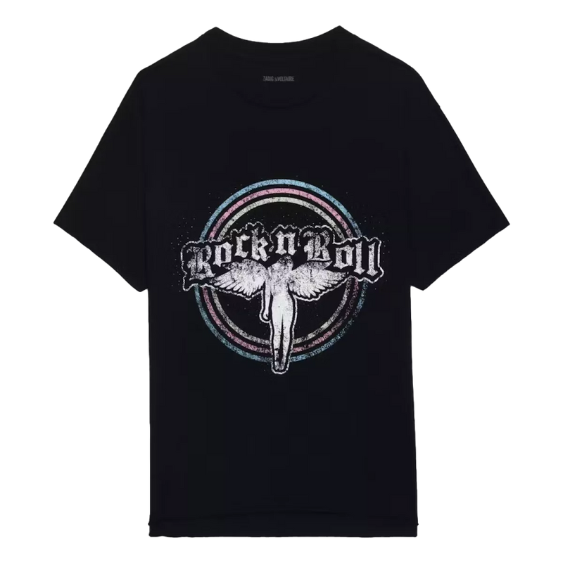 ZADIG & VOLTAIRE Zadig & Voltaire Tommer Fallen Angel T-Shirt Zwart Combi - Match Laren
