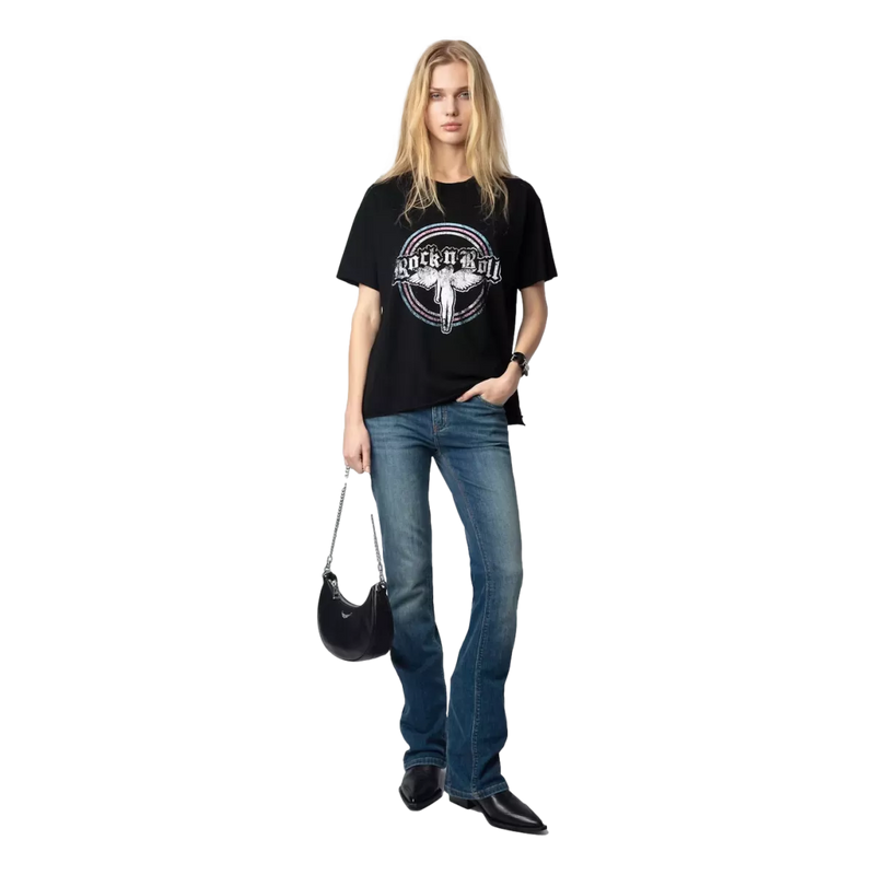ZADIG & VOLTAIRE Zadig & Voltaire Tommer Fallen Angel T-Shirt Zwart Combi - Match Laren