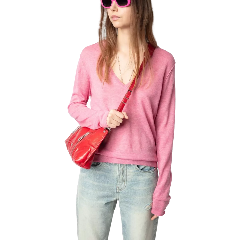 ZADIG & VOLTAIRE Zadig & Voltaire Rivy Kasjmier Trui Rose - Match Laren
