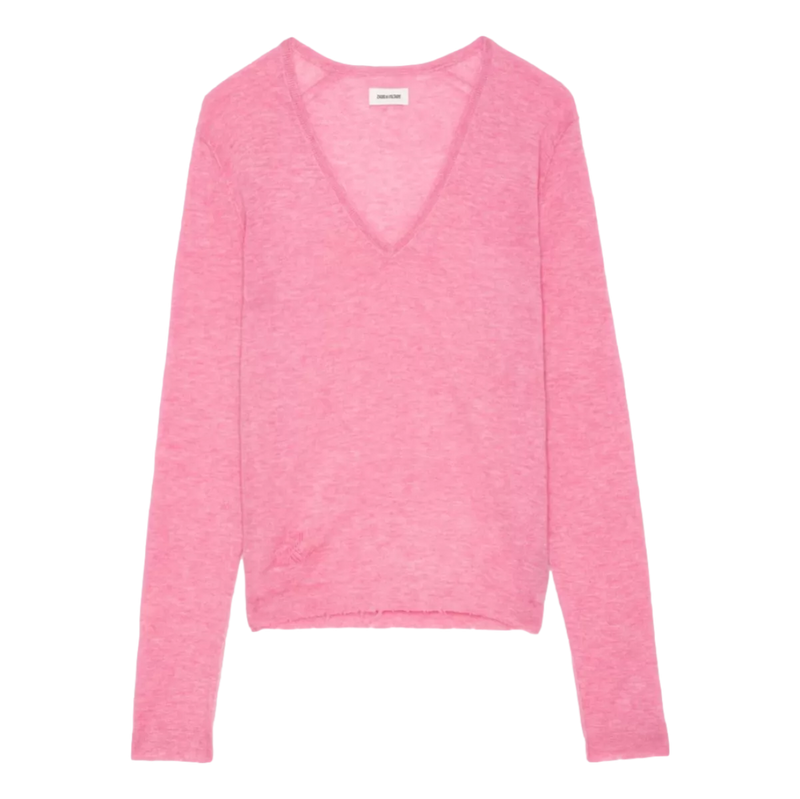 ZADIG & VOLTAIRE Zadig & Voltaire Rivy Kasjmier Trui Rose - Match Laren
