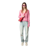 ZADIG & VOLTAIRE Zadig & Voltaire Rivy Kasjmier Trui Rose - Match Laren