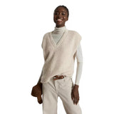 FFC FFC Cashmere Vest Met Rits Champagnekleur - Sisera Laren