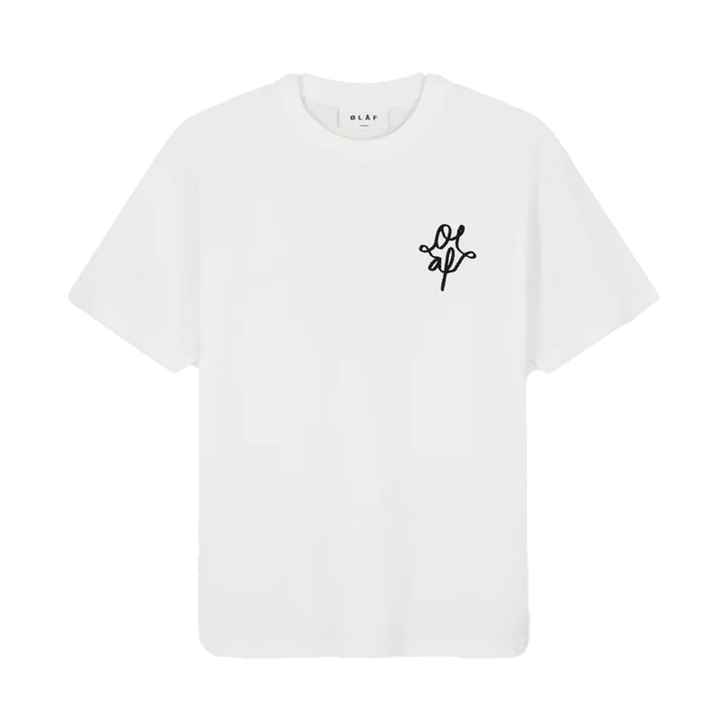 OLAF Olaf Monogram Graphic T-Shirt Wit - Match Laren