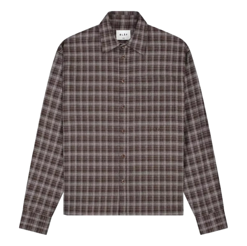 OLAF Olaf Plaid Boxy Shirt Hot Fudge - Match Laren