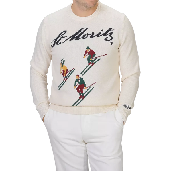 MC2 SAINT BARTH Saint Barth Heron Trui Off White - Match Laren