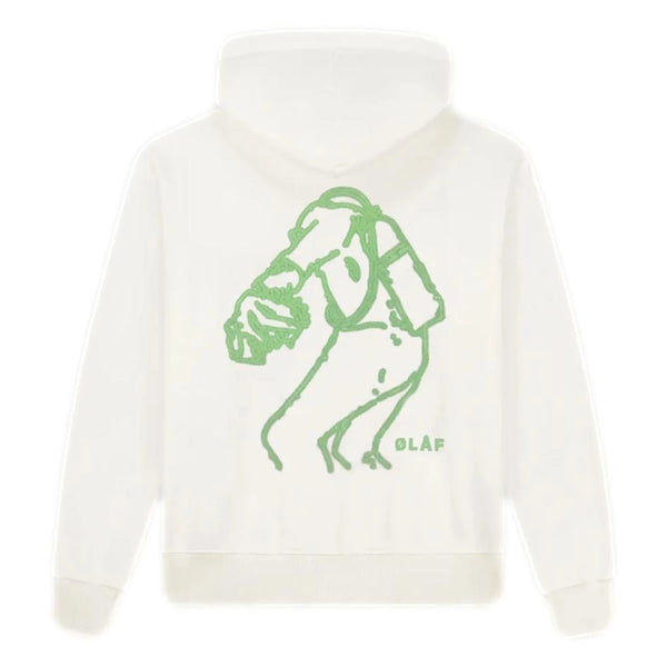 OLAF OLAF Hoodie Diver Outline Wit - Match Laren