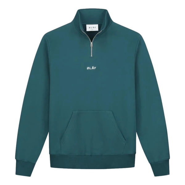 OLAF OLAF Sweater Zip Mock Petrol - Match Laren