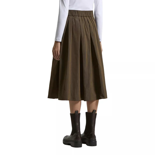 PESERICO Peserico Taffeta Rok Donkerbruin - Match Laren