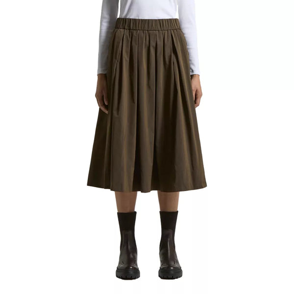 PESERICO Peserico Taffeta Rok Donkerbruin - Match Laren