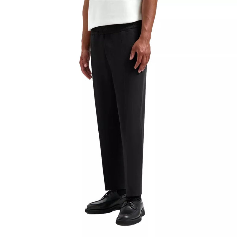 OLAF Olaf Getailleerde Slim Broek Met Elastiek Zwart - Match Laren