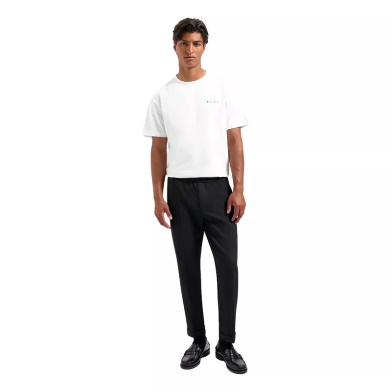 OLAF Olaf Getailleerde Slim Broek Met Elastiek Zwart - Match Laren