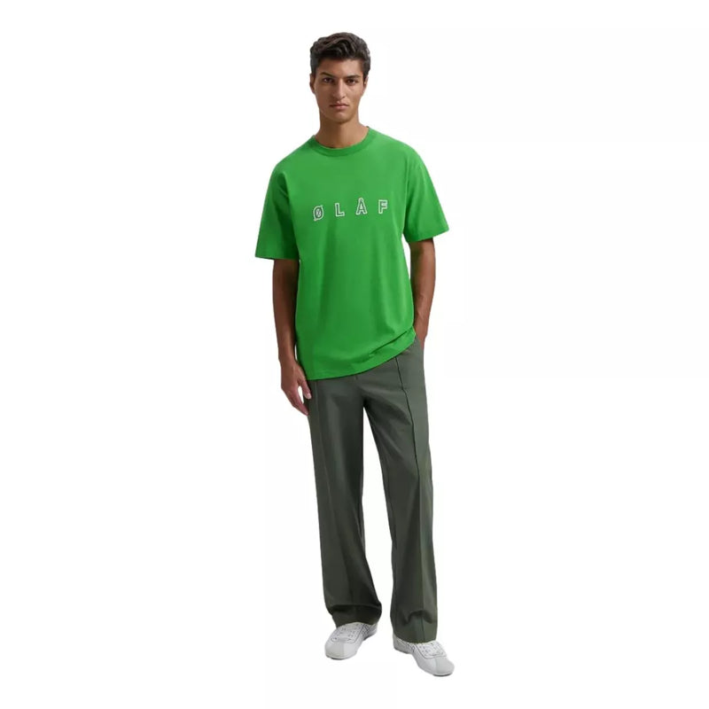 OLAF Olaf Sans Embro Logo T-Shirt Groen - Match Laren