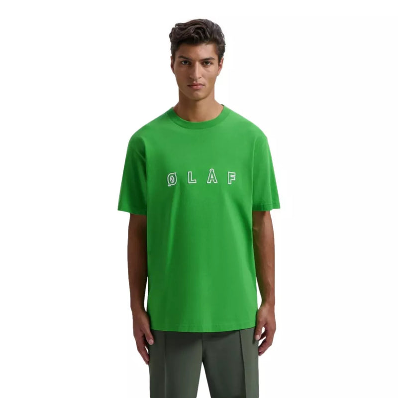 OLAF Olaf Sans Embro Logo T-Shirt Groen - Match Laren