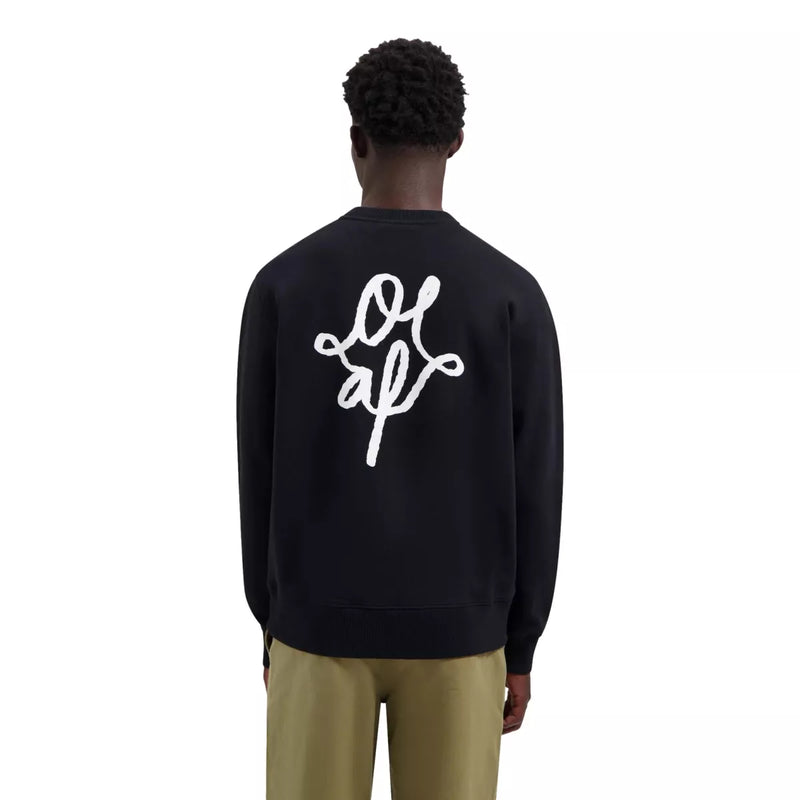 OLAF Olaf Monogram Graphic Trui Zwart - Match Laren