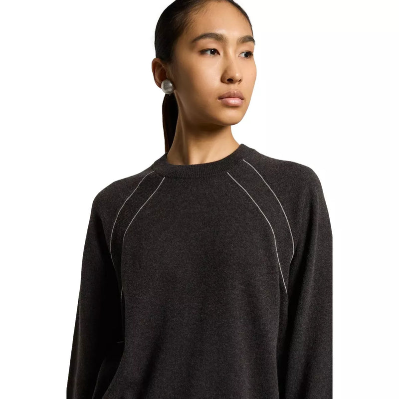 PESERICO Peserico Cashmere Trui Donkerbruin - Match Laren