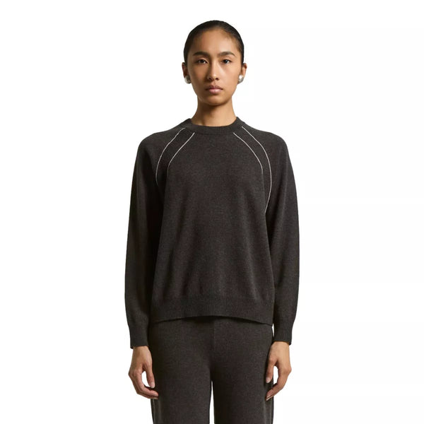 PESERICO Peserico Cashmere Trui Donkerbruin - Match Laren