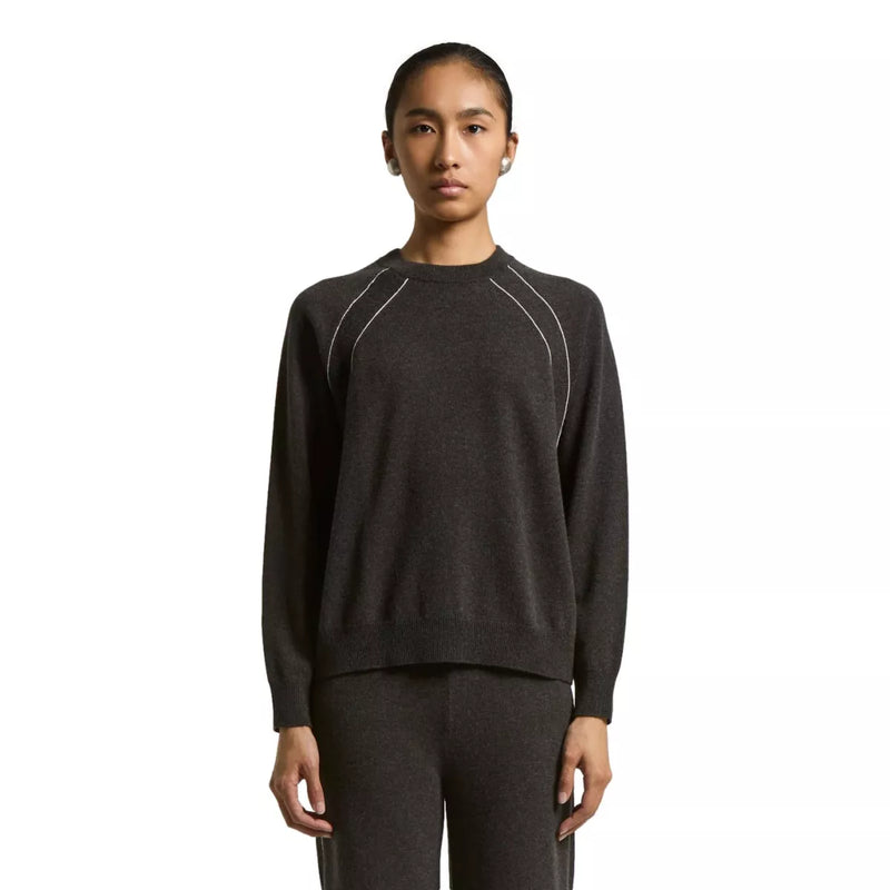 PESERICO Peserico Cashmere Trui Donkerbruin - Match Laren