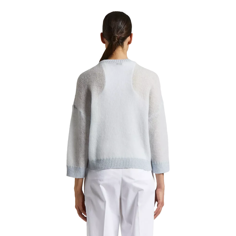 PESERICO Peserico Sweater Van Scheerwol en Alpacagaren Lichtgrijs - Match Laren