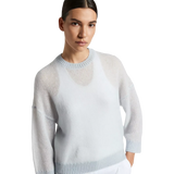 PESERICO Peserico Sweater Van Scheerwol en Alpacagaren Lichtgrijs - Match Laren