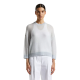PESERICO Peserico Sweater Van Scheerwol en Alpacagaren Lichtgrijs - Match Laren