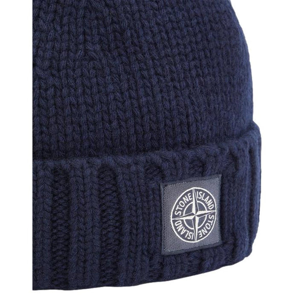 STONE ISLAND STONE ISLAND Beanie Geelong Wool Marine - Match Laren