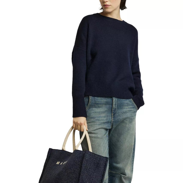 LISA YANG Lisa Yang Mila Sweater Donkerblauw - Match Laren