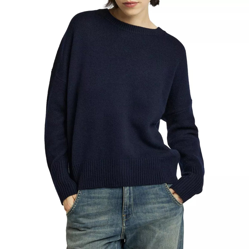 LISA YANG Lisa Yang Mila Sweater Donkerblauw - Match Laren
