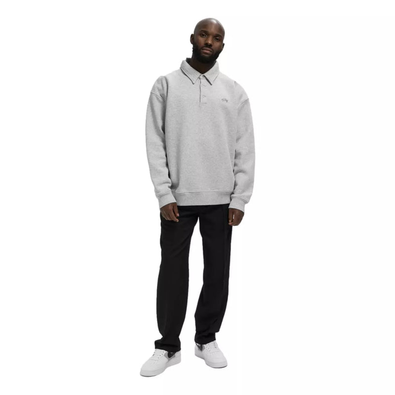 OLAF Olaf Signature Polo Oversized Lichtgrijs - Match Laren