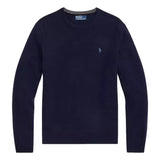POLO RALPH LAUREN Polo Ralph Lauren Wollen Trui Met Ronde Hals Marineblauw - Match Laren