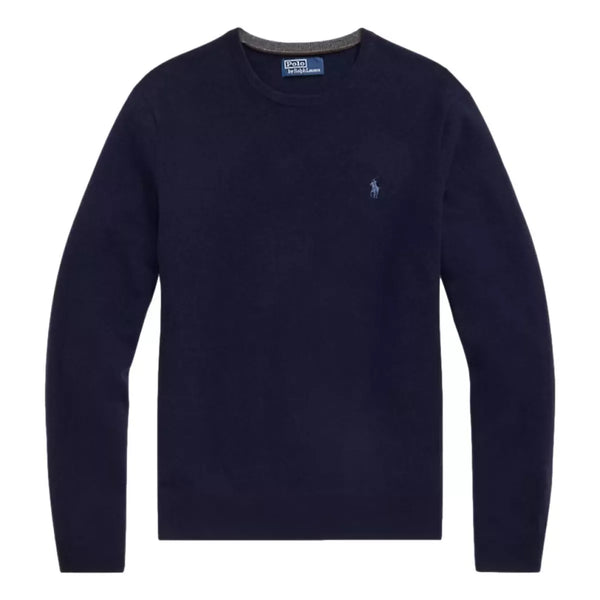 POLO RALPH LAUREN Polo Ralph Lauren Wollen Trui Met Ronde Hals Marineblauw - Match Laren