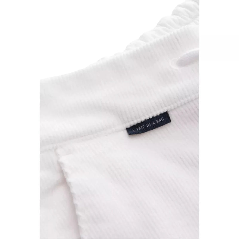 A TRIP IN A BAG M BROEK A trip in a bag Corduroy joggerbroek 'Smart Cord Cargo' wit