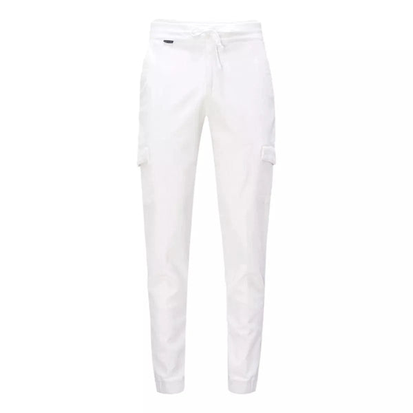 A TRIP IN A BAG M BROEK A trip in a bag Corduroy joggerbroek 'Smart Cord Cargo' wit