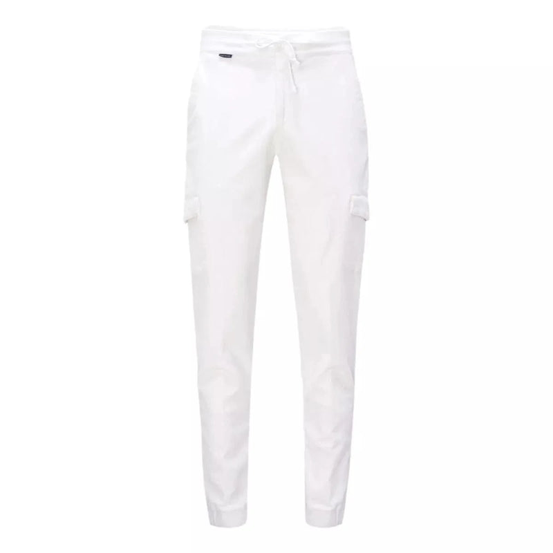 A TRIP IN A BAG M BROEK A trip in a bag Corduroy joggerbroek 'Smart Cord Cargo' wit
