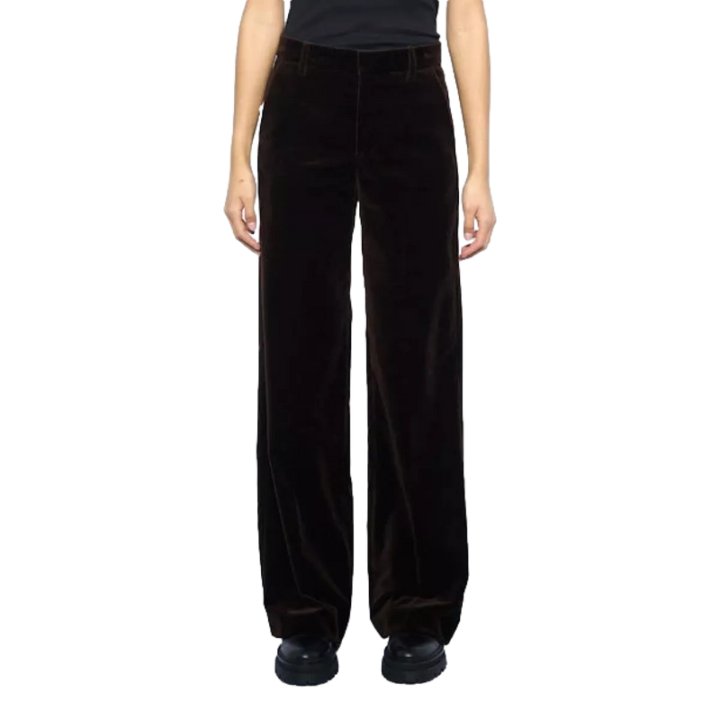 ZADIG & VOLTAIRE Zadig & Voltaire Broek Panol Velvet Donkerbruin - Match Laren